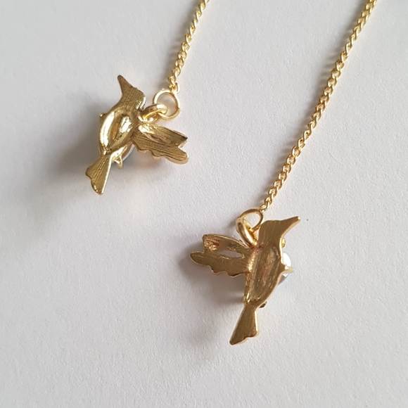 Little Birds Long Drop Earrings - Picture 7 of 12